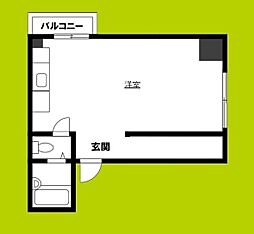 グランドコーポカトレア ワンルームの間取図画像