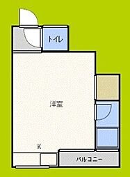 ビスタ本町 ワンルームの間取図画像