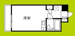 カーサ天神橋 ワンルームの間取図画像