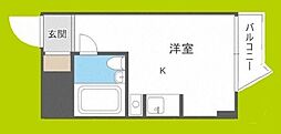 十信前ミールズ ワンルームの間取図画像