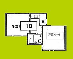 花kawa 2Kの間取図画像