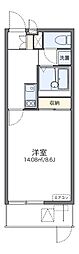 レオパレスイーエフ3 1Kの間取図画像