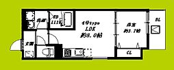 LA PAGE D'&201;CLAT 1LDKの間取図画像