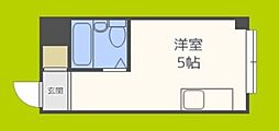 Mebius阿倍野Residence ワンルームの間取図画像
