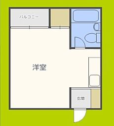 シティハイツ姫島 ワンルームの間取図画像