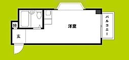 コンフォートマンション ワンルームの間取図画像