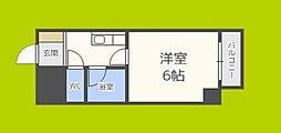 タワーサイド 1Kの間取図画像