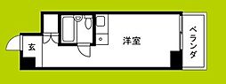 朝日プラザ都島2 ワンルームの間取図画像