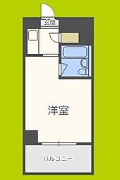 グランドメゾン靱 ワンルームの間取図画像