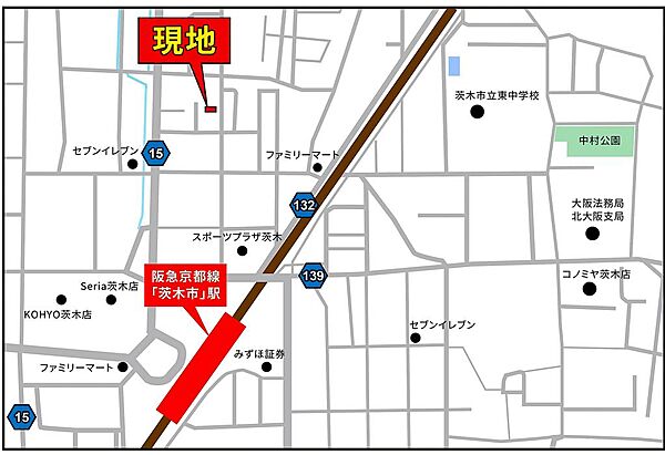 地図を拡大表示