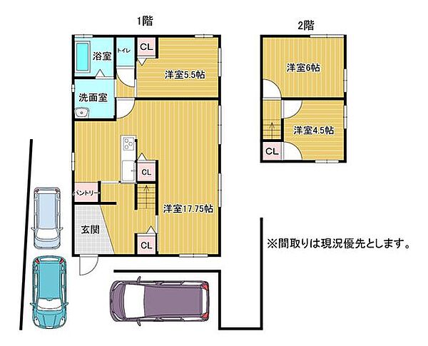 間取りを拡大表示