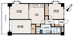 サントミグランドールマンション 3DKの間取図画像