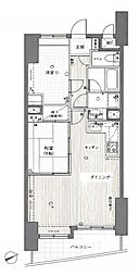 ライオンズヴィアーレ調布 2LDKの間取図画像