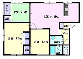 サウスコートＹＡＭＡＤＡＡ 21 ｜ 秋田県大仙市福田町（賃貸アパート3LDK・2階・68.16㎡） その2