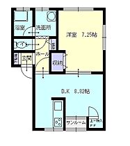 秋田県横手市安田原町（賃貸アパート1DK・1階・40.07㎡） その2