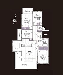 物件画像 ウッドパーク志津B棟