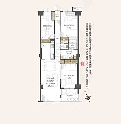 コスモ千葉グレイスヒルズ 3LDKの間取図画像