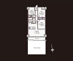 ダイアパレス茂原 3LDKの間取図画像