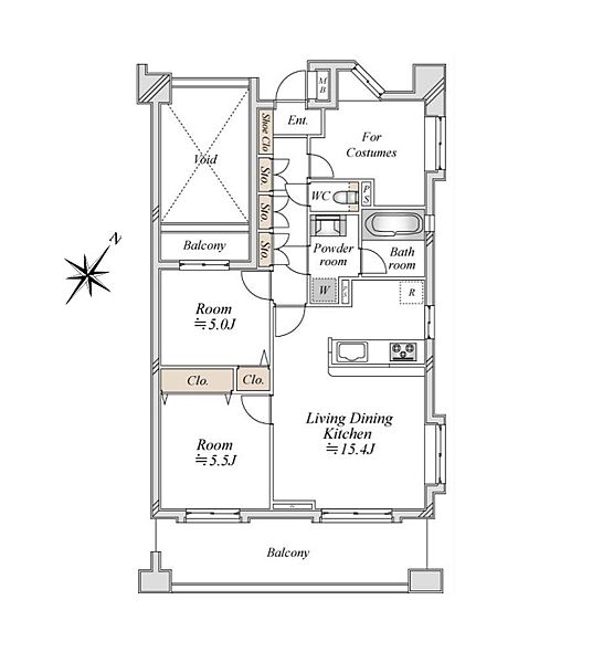 間取りを拡大表示