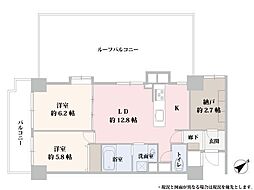ライオンズマンション白山 2SLDKの間取図画像