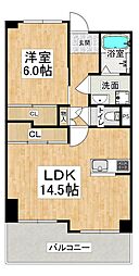 入江住宅 1LDKの間取図画像