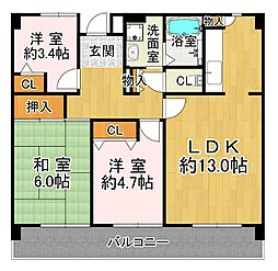 井吹東シティコート 3階
