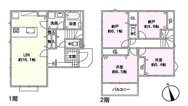 間取りを拡大表示