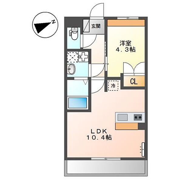 ｆｏｒｅｓｔ　Ｓ ｜神奈川県横浜市港北区新吉田町(賃貸マンション1LDK・3階・36.00㎡)の写真 その4