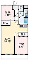 大阪府堺市東区草尾（賃貸マンション2LDK・3階・54.19㎡） その2