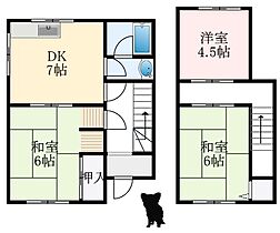 大阪府富田林市向陽台5丁目7-21（賃貸一戸建3LDK・1階・64.58㎡） その2