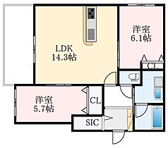 大阪府堺市中区深井東町3057-2（賃貸マンション2LDK・2階・62.35㎡） その2