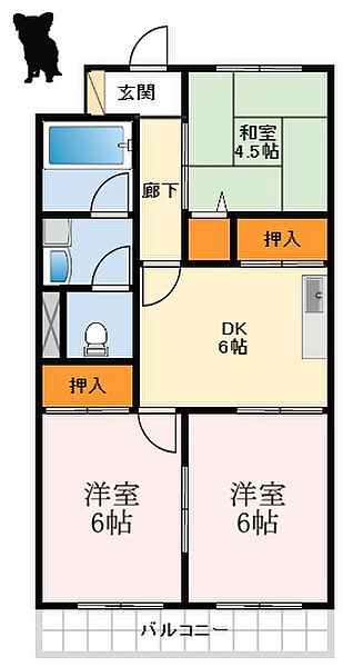 大阪府堺市中区深井清水町(賃貸マンション3DK・4階・54.00㎡)の写真 その2