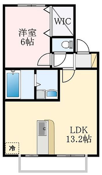 大阪府堺市中区東山(賃貸アパート1LDK・2階・45.42㎡)の写真 その2