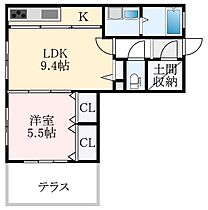 大阪府大阪狭山市今熊3丁目（賃貸アパート1LDK・1階・39.25㎡） その2