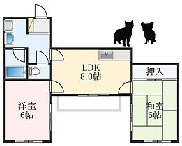 大阪府堺市中区深井清水町（賃貸マンション2LDK・4階・47.00㎡） その2