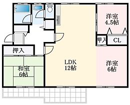 大阪府富田林市久野喜台2丁目（賃貸マンション3LDK・4階・63.43㎡） その2