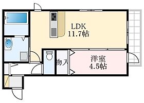 大阪府堺市中区陶器北（賃貸アパート1LDK・1階・40.01㎡） その2