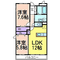 エレガント  ｜ 栃木県鹿沼市鳥居跡町（賃貸マンション2LDK・2階・60.68㎡） その2