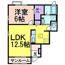 メゾン・ベールC棟  ｜ 栃木県鹿沼市緑町3丁目（賃貸アパート1LDK・1階・50.65㎡） その2