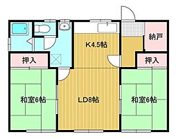 松谷ハイツ 2階/2-B