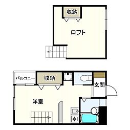 I.SCOURT 1Kの間取図画像