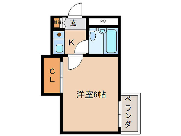 ディアコート奈良 508｜奈良県奈良市東木辻町(賃貸マンション1K・5階・16.12㎡)の写真 その2