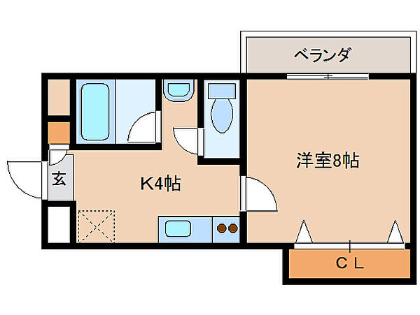 杉ヶ町北ビル 309｜奈良県奈良市杉ヶ町(賃貸マンション1K・3階・29.65㎡)の写真 その2