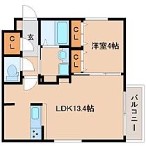 奈良県奈良市南城戸町（賃貸マンション1LDK・2階・43.14㎡） その2