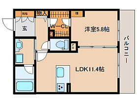 シャーメゾンネクサス 402 ｜ 奈良県奈良市西木辻町45（賃貸マンション1LDK・4階・45.30㎡） その2