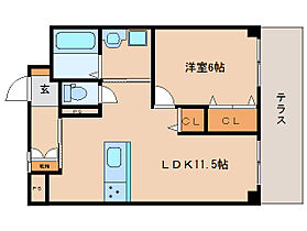 カレッジハウス 101 ｜ 奈良県奈良市北川端町4-1（賃貸マンション1LDK・1階・42.00㎡） その2