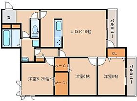 KOJIKA(コジカ) 305 ｜ 奈良県奈良市大森町98-1（賃貸アパート3LDK・3階・82.94㎡） その2