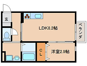 サンハイツ芝辻 202 ｜ 奈良県奈良市芝辻町3丁目5-46（賃貸アパート1LDK・2階・30.92㎡） その2