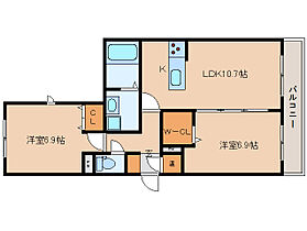 crossroads 301 ｜ 奈良県奈良市佐保台西町141（賃貸マンション2LDK・3階・63.12㎡） その2