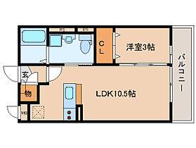 フィオーレ三条 205 ｜ 奈良県奈良市三条大路1丁目10-36（賃貸マンション1LDK・2階・33.40㎡） その2